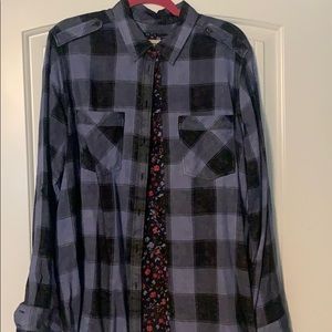 Plaid blouse